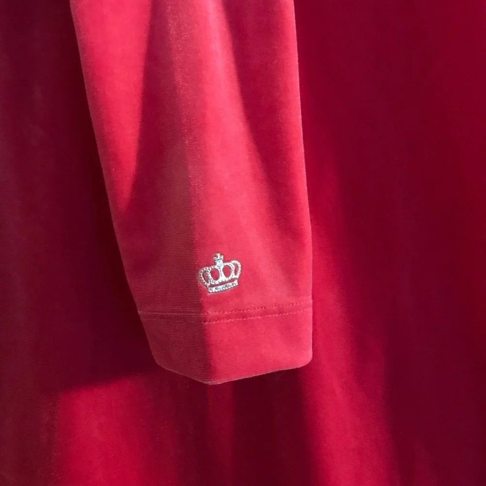 Juicy Couture, Velour Ruched Mini Dress, Sz M - Picture 4 of 5